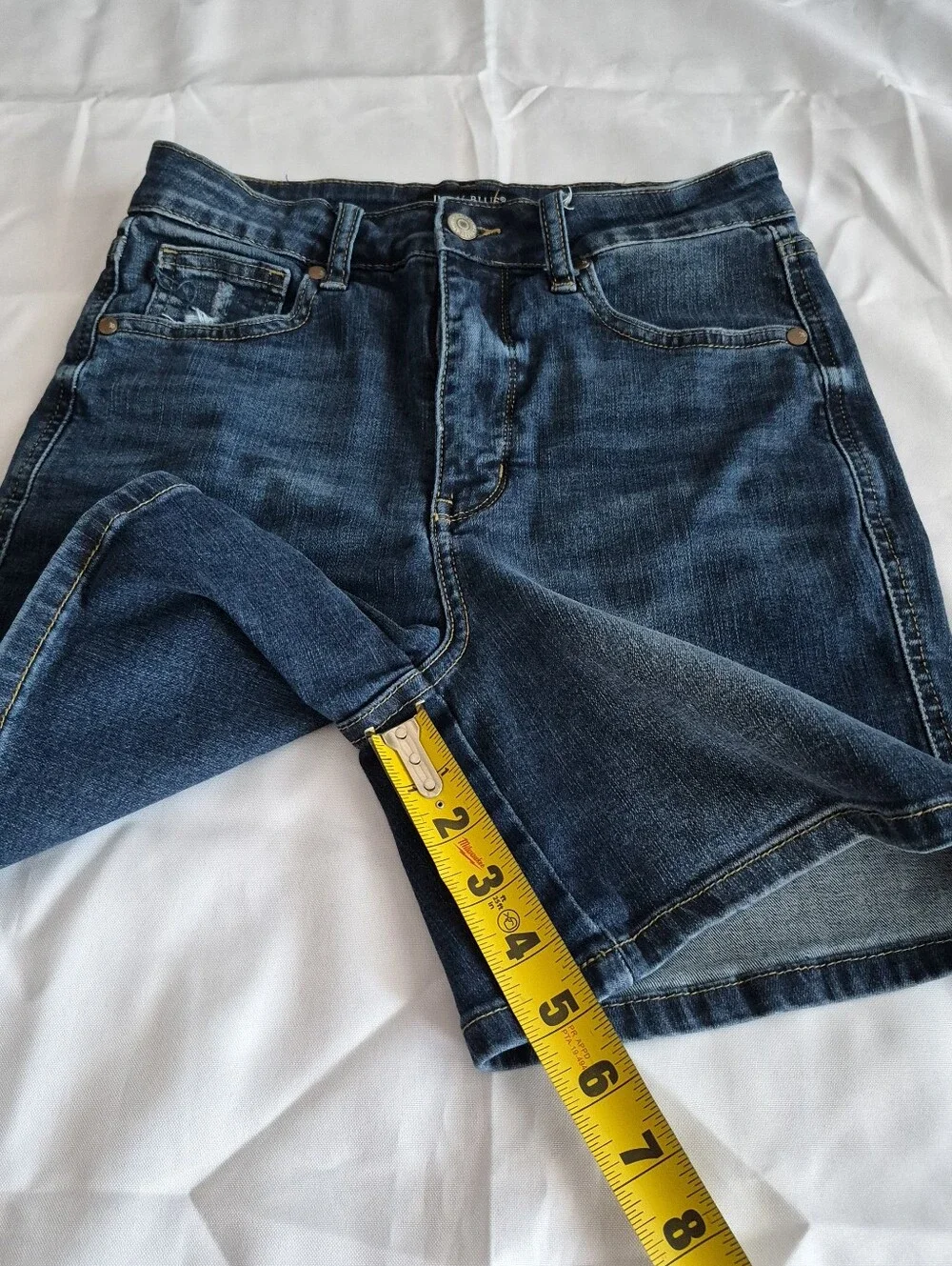 Judy Blue Classic Dark Blue Denim Shorts Sz Small - Picture 5 of 7